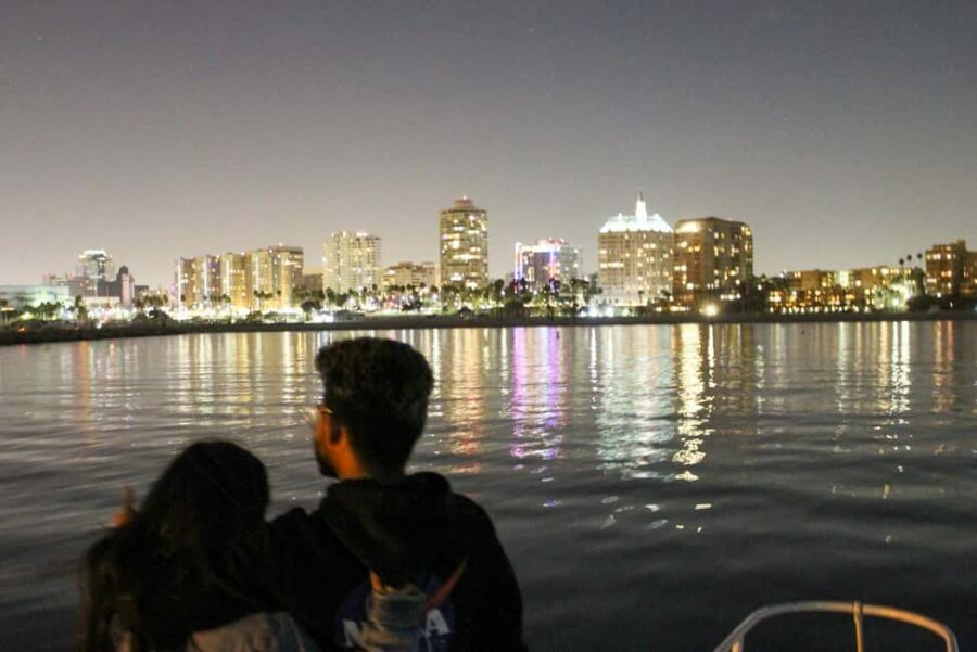 Long Beach: Private Night Yacht Cruise With City Lights - The Itinerary and Scenic Highlights