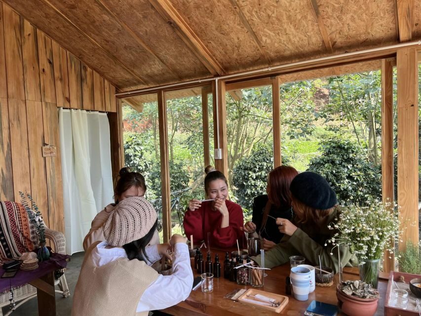 Scented candle workshop at Twin Beans Farm - Da Lat suburb - How the Day Unfolds