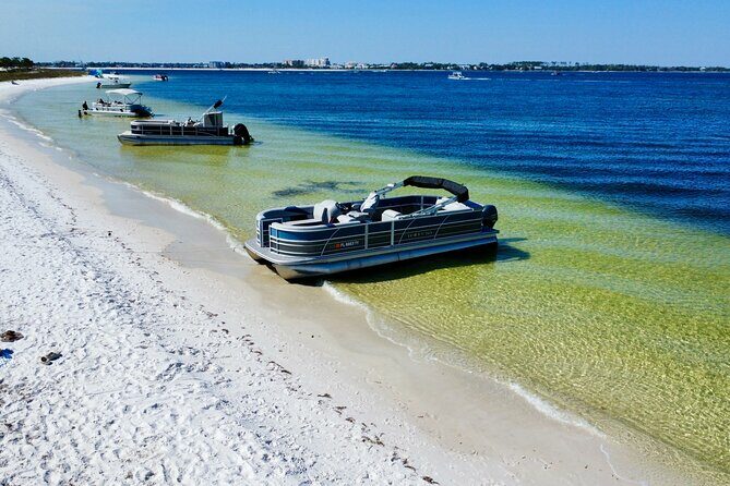 Full Day 90HP Pontoon Rental to Shell Island - The Sum Up
